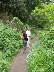 John and Emily on Redwood Creek trail